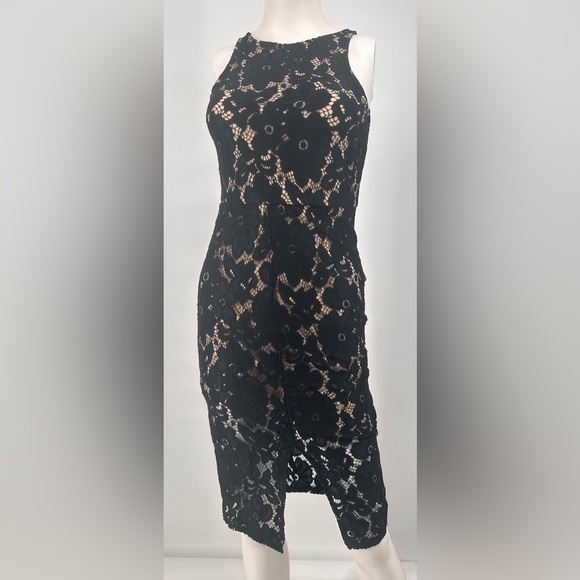 Bailey Blue Lace Cocktail Dress - Picture 3 of 7